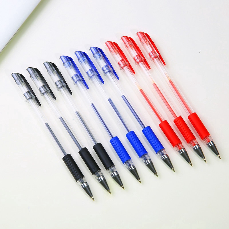 Bút mực gel màu đỏ/xanh dương/đen ngòi 0.5mm đa dụng