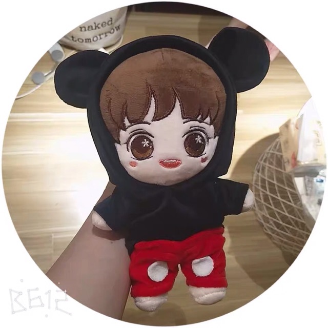 Bộ áo yếm xinh cho doll 15-20cm