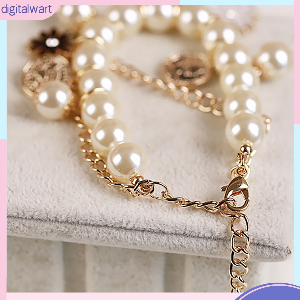 Vòng Đeo Tay Xâu Hạt Ngọc Trai Xinh Xắn Cho Nữ