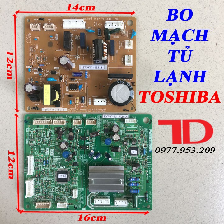 Bo Mạch Tủ Lạnh TOSHIBA T36 Bộ 2 Bo Hàng Tháo Máy