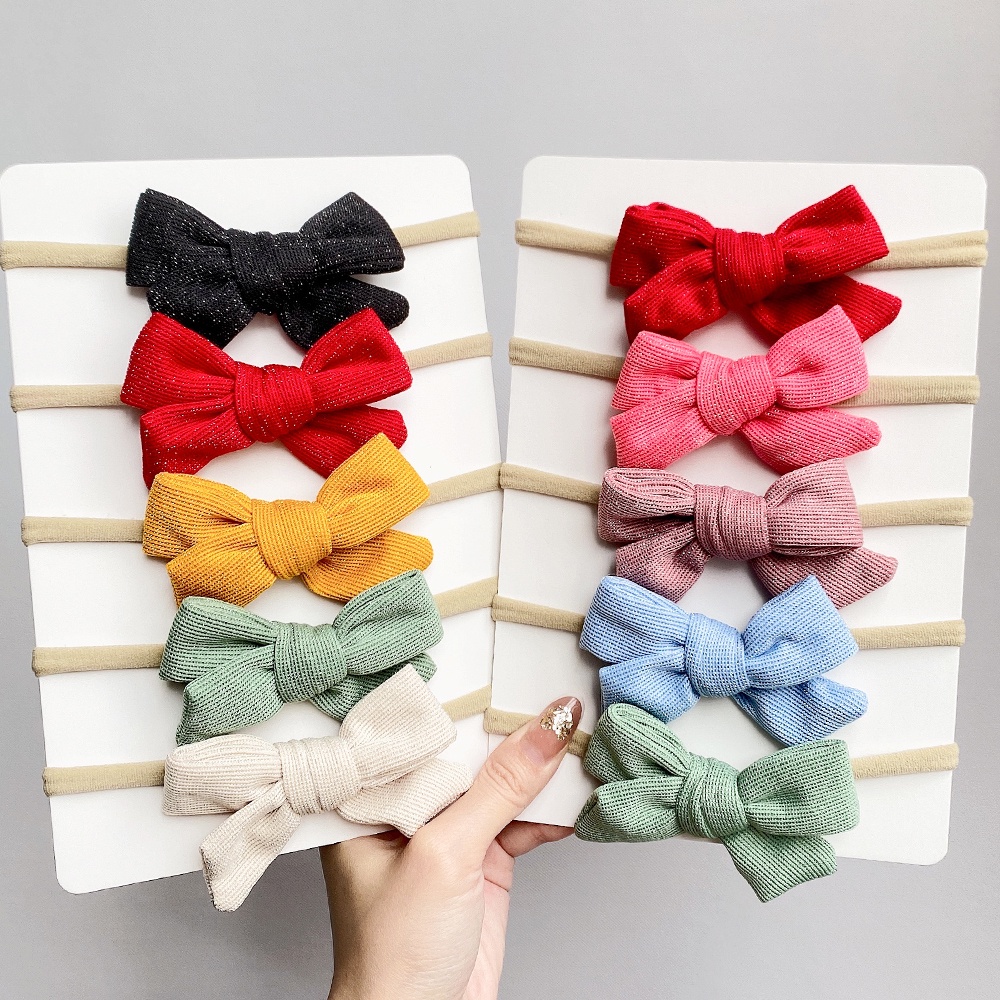 KIDSBOWS Set 5 Băng Đô Đính Nơ Dễ Thương Cho Bé Gái