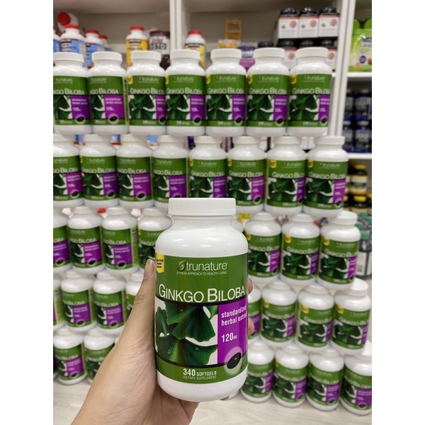 Viên Uống Bổ Não Trunature Ginkgo Biloba 120mg 340 Viên