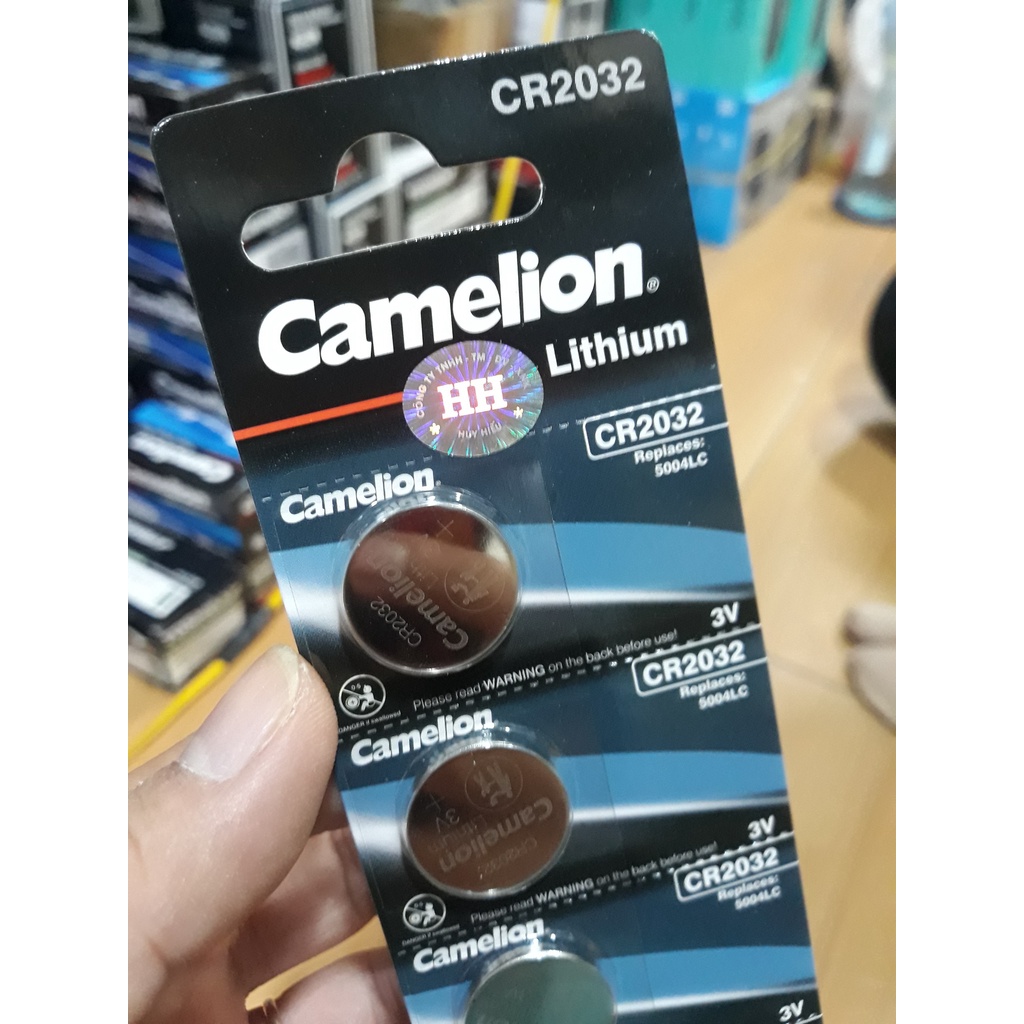 Pin CR2032 Lithium 3V Camelion Vĩ 5 Viên - Chính Hãng