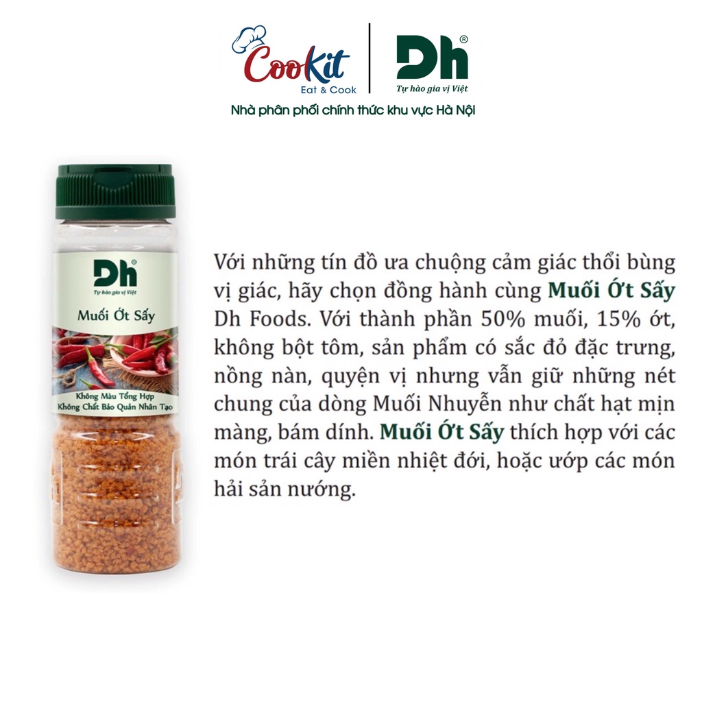 Muối ớt sấy Dh Foods muối chấm hoa quả 110gr