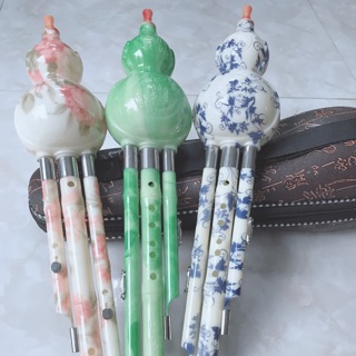 Sáo bầu 2 bè cao cấp (tặng hộp đựng, dây treo) free ship