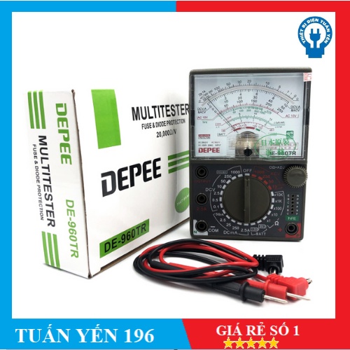 [DE - 960TR] Đồng Hồ Đo Điện Vạn Năng DE - 960TR (xanh)