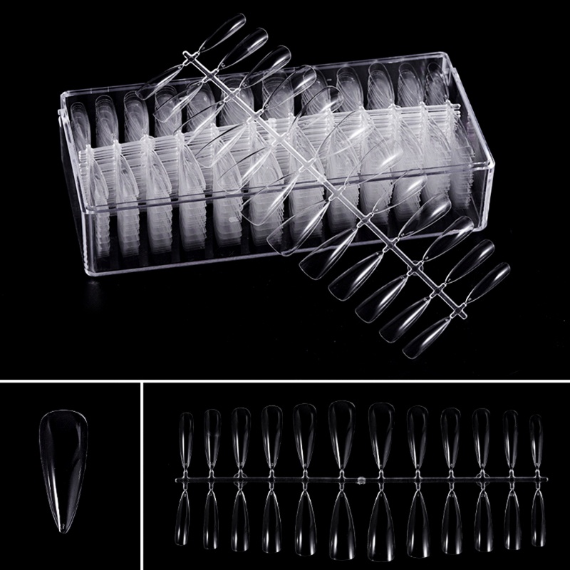 504 Móng Tay Giả Che Phủ Toàn Diện Trong Suốt Dùng Cho Salon / Nhà Ở