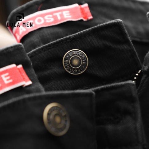 Quần Jean Nam LACOSTE ĐEN Jean mềm mịn Hàng Xuất Xịn Dolamen CÓ Big Size