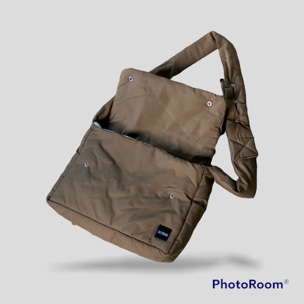 Túi đeo chéo BROWN unisex nam nữ , túi local brand chính hãng SLYOUR