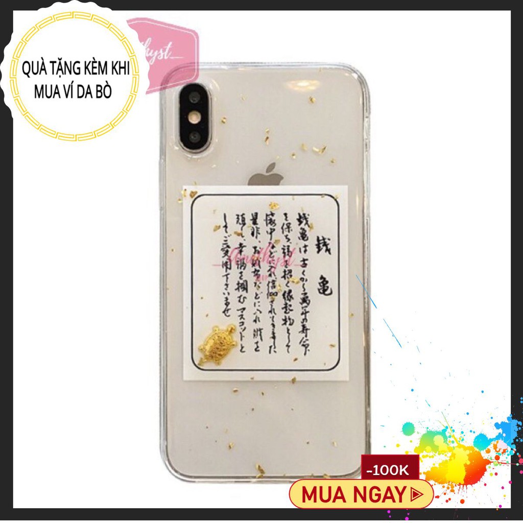 Rùa Vàng May Mắn | Kim Quy ASAKUSA vật phẩm phong thủy trong ví, ốp điện thoại để tiền vào như nước, giàu có, may mắn