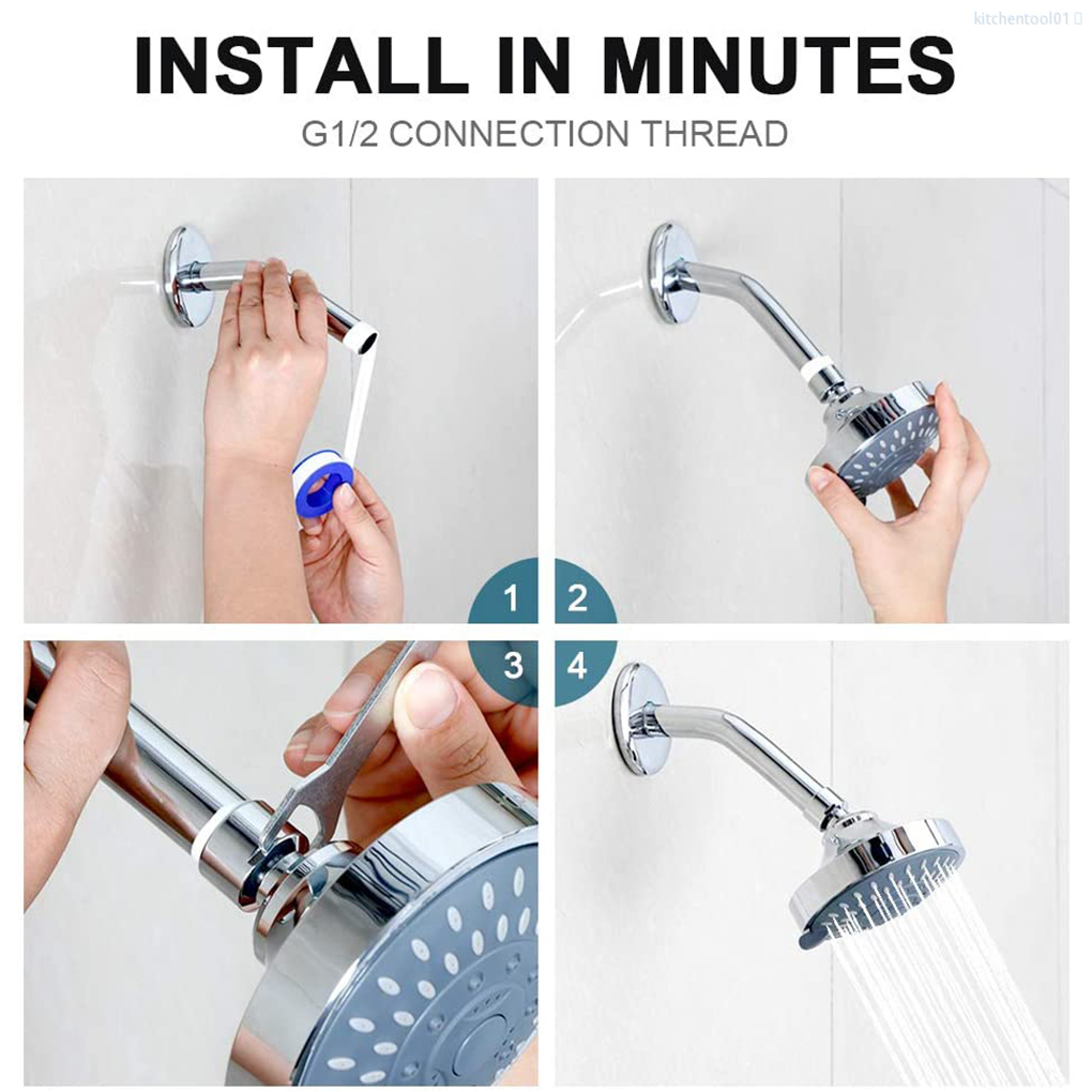 Đầu Vòi Sen 1 / 2 Chất Liệu Kim Loại Thay Thế Cho Nhà Tắm / Khách Sạn01 | BigBuy360 - bigbuy360.vn