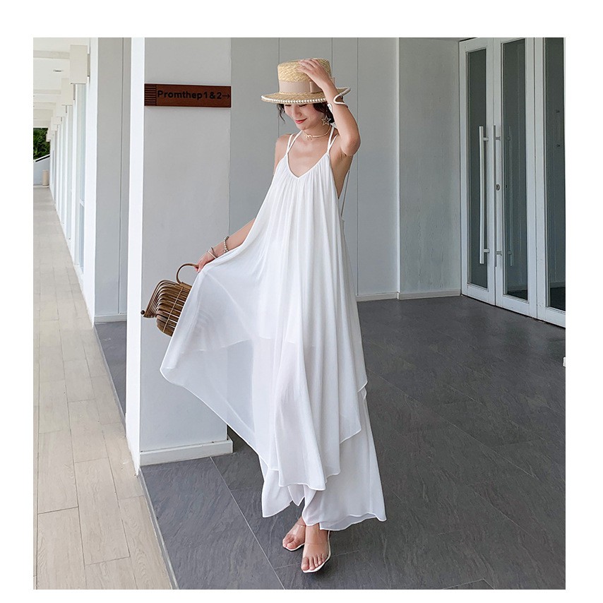 (CÓ SẴN- HÀNG QC)ĐẦM MAXI VÁY MAXI TRẮNG HỞ LƯNG QUẢNG CHÂU SEXY | BigBuy360 - bigbuy360.vn