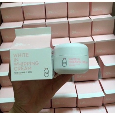 Kem Trắng Da Toàn Thân G9 Skin White In Creamy Pack Whitening 200ml  và Kem dưỡng trắng da G9 SKIN White In Whipping