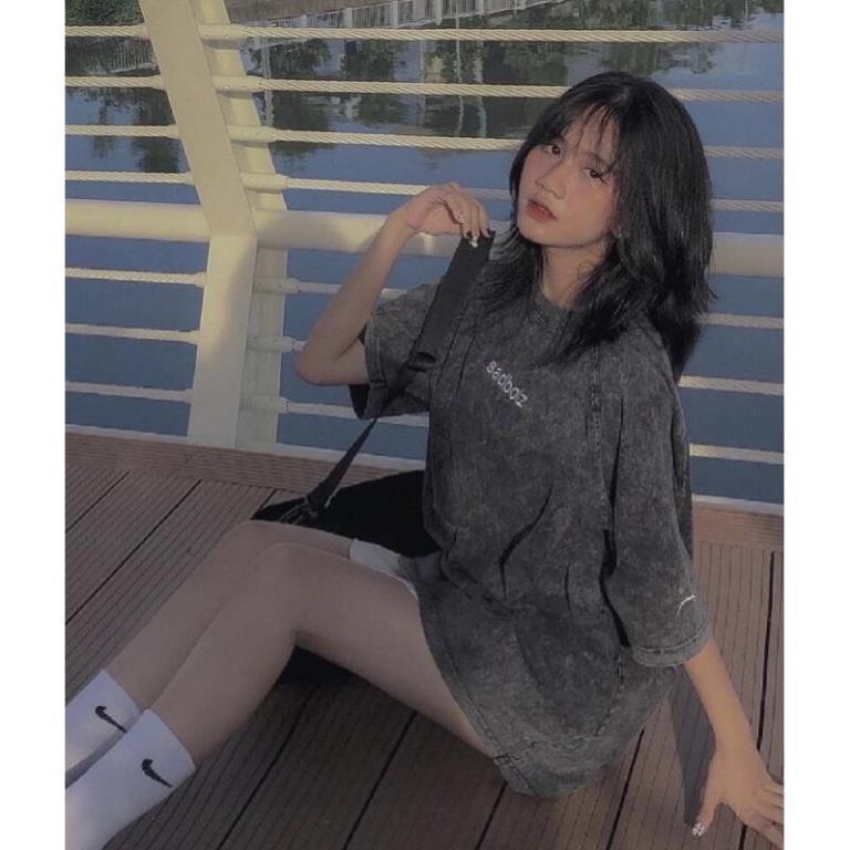 [BIG SALE] Áo Thun Sad Boiz Form Thụng Tay Lỡ Nam Nữ Unisex❤️Áo Phông Loang Chữ Xám Freesize Phong Cách Ullzang Hàn Quốc