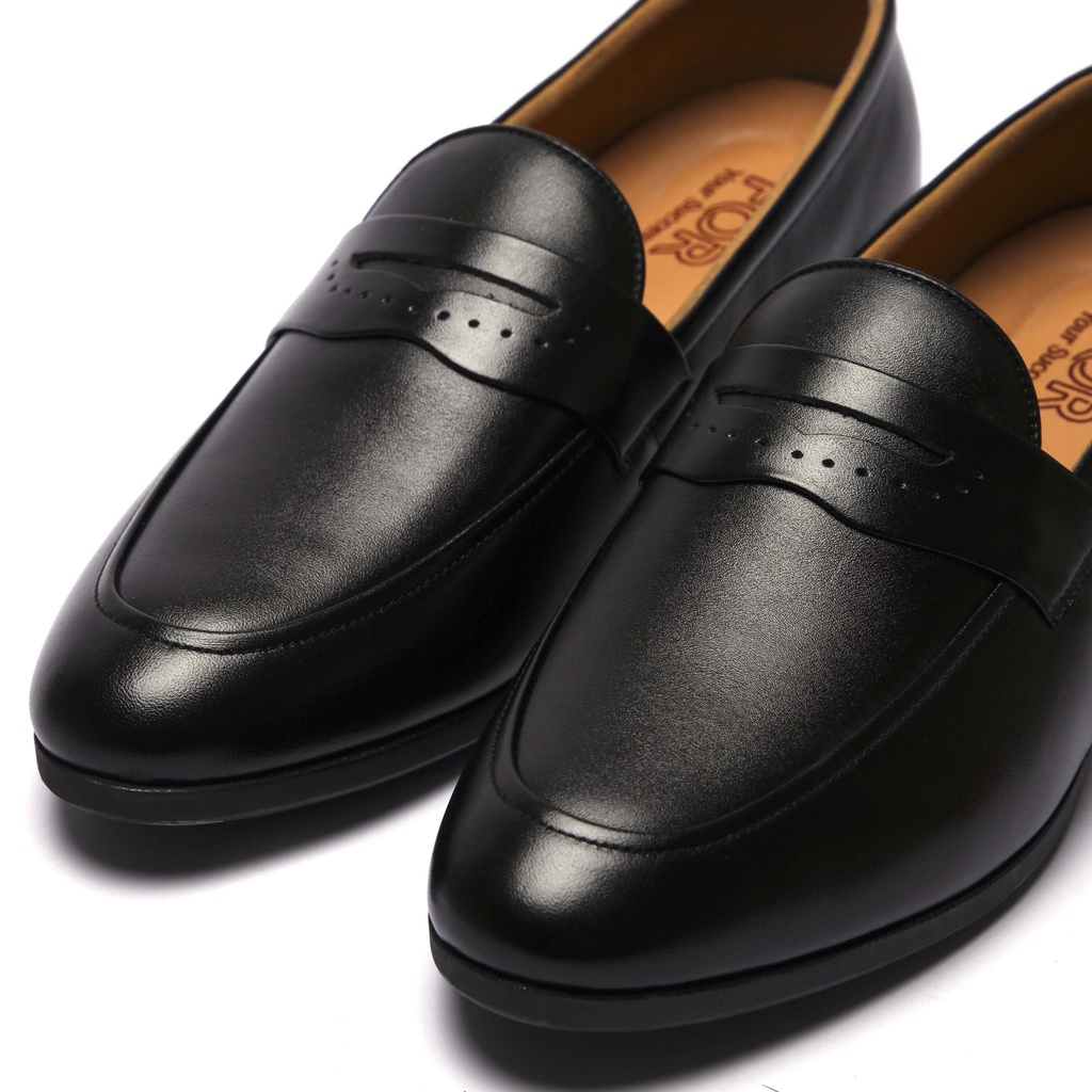 Giày lười nam đẹp FOR da bò với thiết kế cao cấp, chất liệu đế cao su siêu êm,lên dáng cực chuẩn tăng chiều cao DPLF02