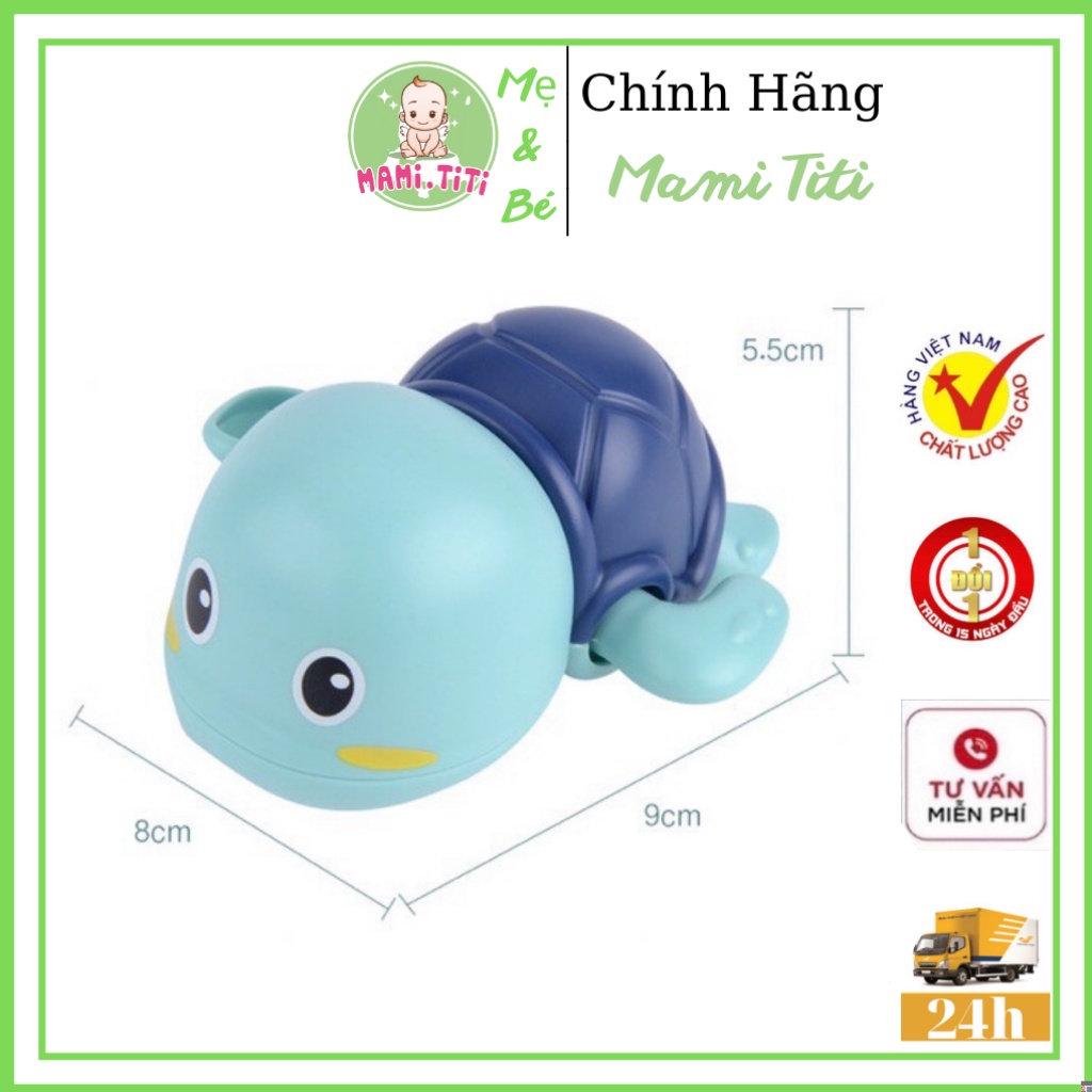 Đồ chơi nhà tắm cho bé hình con rùa biết bơi siêu đáng yêu [ kích thích cho bé đi tắm ] MAMI TITI