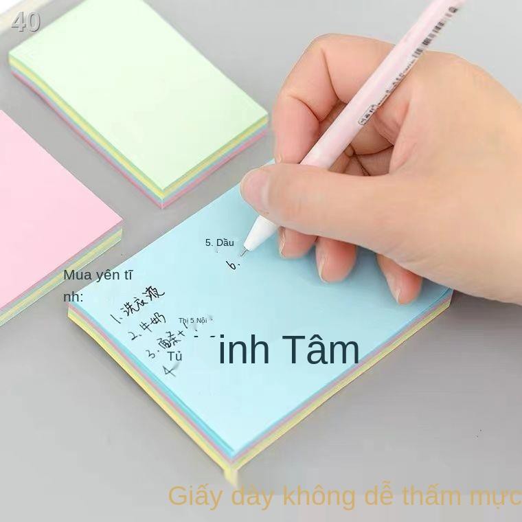 IGhi chú sáng tạo, độ dính mạnh, có thể xé được N lần, dễ thương, tin nhắn, đồ dùng văn phòng học sinh