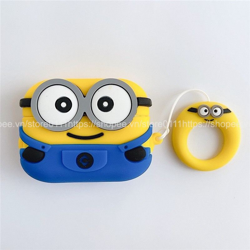 Case, túi đựng dành cho Airpods 1/2/ Pro silicon hình Minion