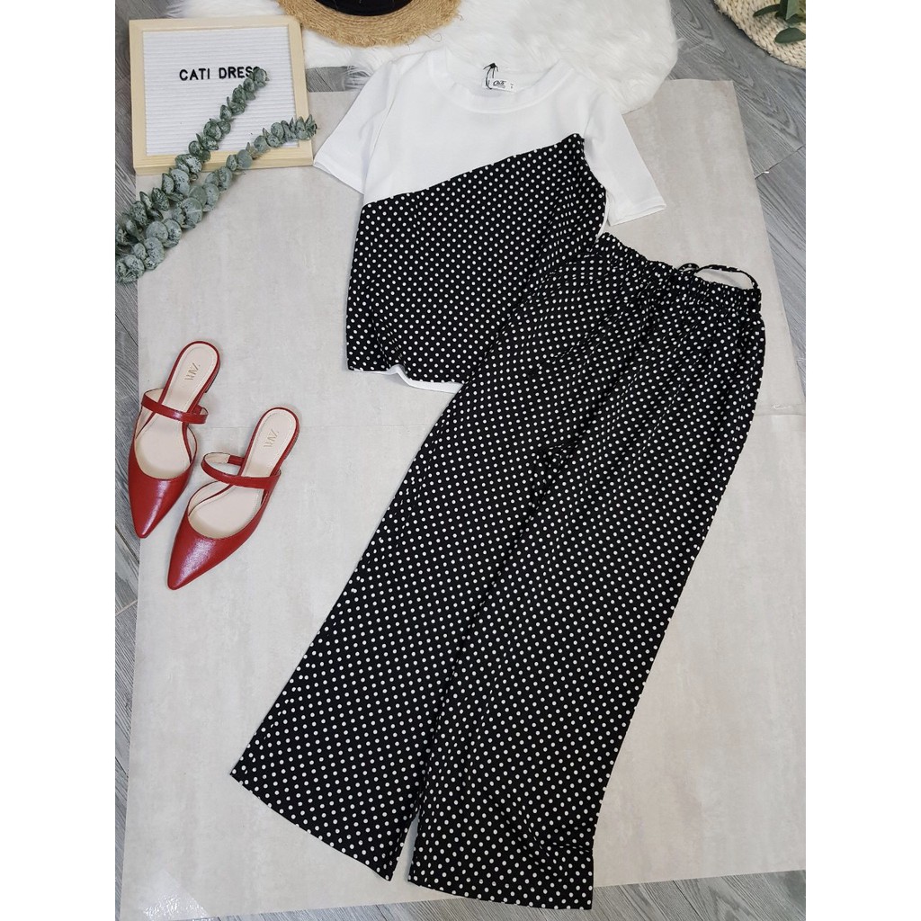 Sét Áo Và Quần Bi Hoa Cati