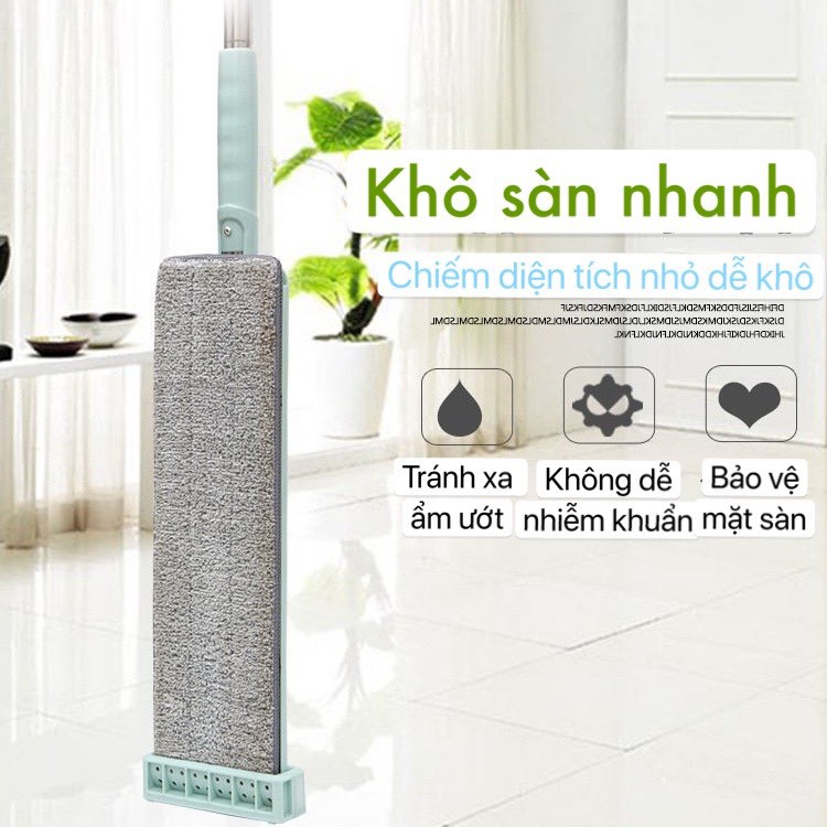 Lau nhà, cây lau nhà tiện ích đơn giản vắt tự động với đầu xoay quay gập 360 độ dễ dàng tiện ích