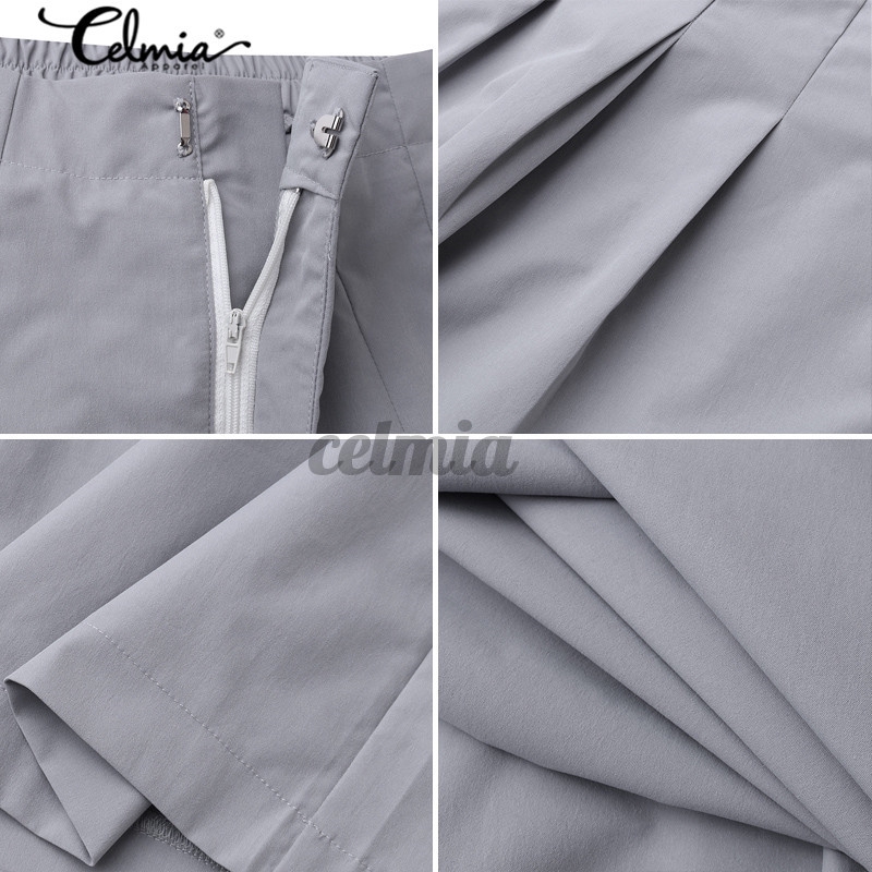 CELMIA Quần Dài Ống Rộng Thời Trang Cho Nữ