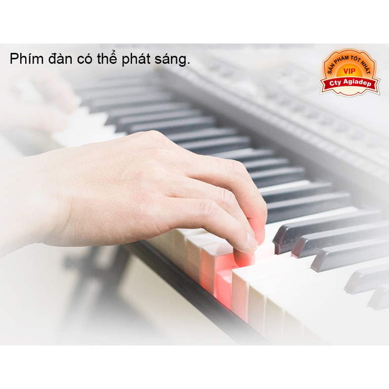 Đàn Organ điện tử 61 Phím phát sáng + Chân Đàn - Bán chuyên cho người học nhạc - Nhãn tiếng Trung - Mẫu 299 (CHÂN ĐÀN)