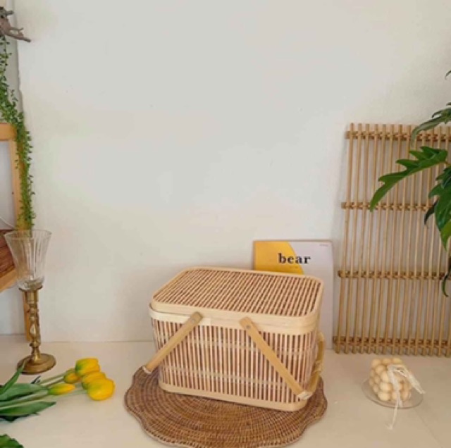 Bộ vali giỏ mây tre | BigBuy360 - bigbuy360.vn