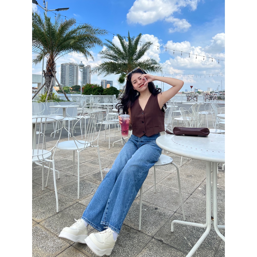 Quần jeans ống rộng HILARY JEANS