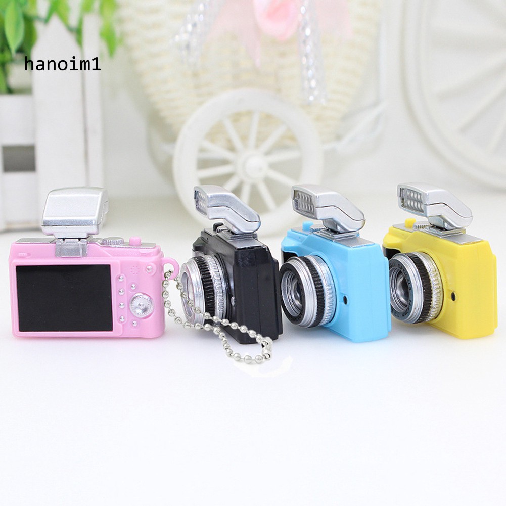 【H1N1】Mini Camera LED Keychain Key Ring Toy with Flashlight Sound Bag Phone Pendant