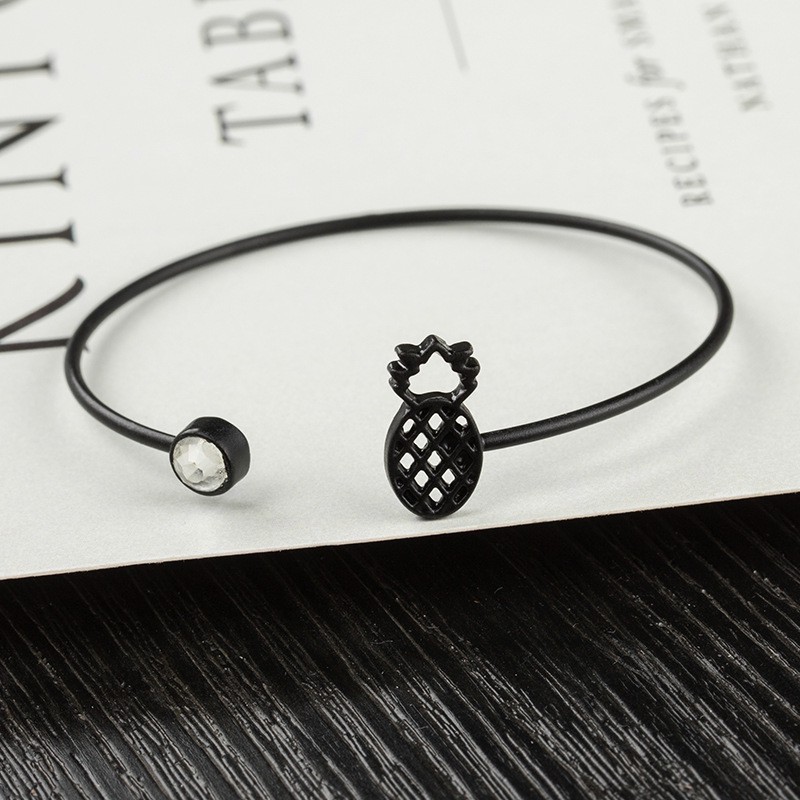 Vòng đeo tay kiểu mở phối hình quả dứa đơn giản cá tính cho nữ | BigBuy360 - bigbuy360.vn