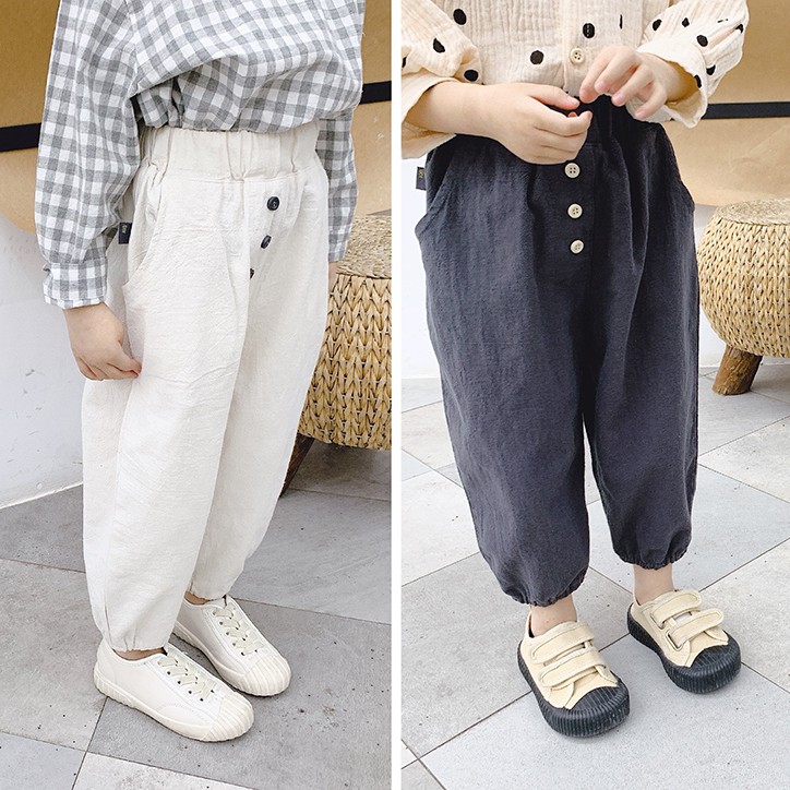 Quần Dài Cotton Cho Bé Gái