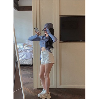 Áo len mỏng rách dài tay