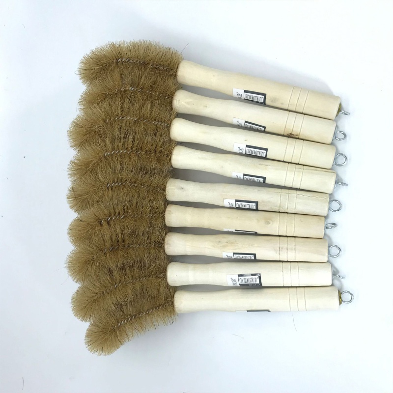 Bàn Chải Vệ Sinh Nồi Chảo Có Tay Cầm Bằng Gỗ Tiện Dụng