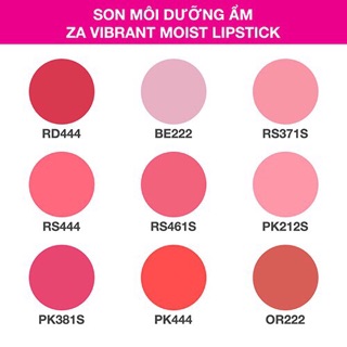 (Free ship 99k toàn quốc ) Son thỏi ZA Vibrant Moist Lipstick 3.5g