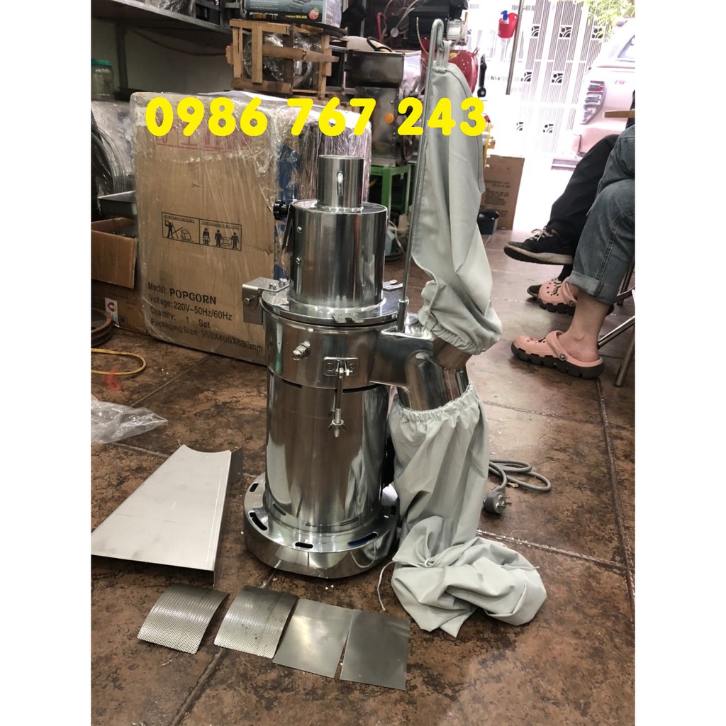 Máy nghiền mịn thảo dược, hà thủ ô, ngũ cốc, thuốc bắc dạng búa đập DF20
