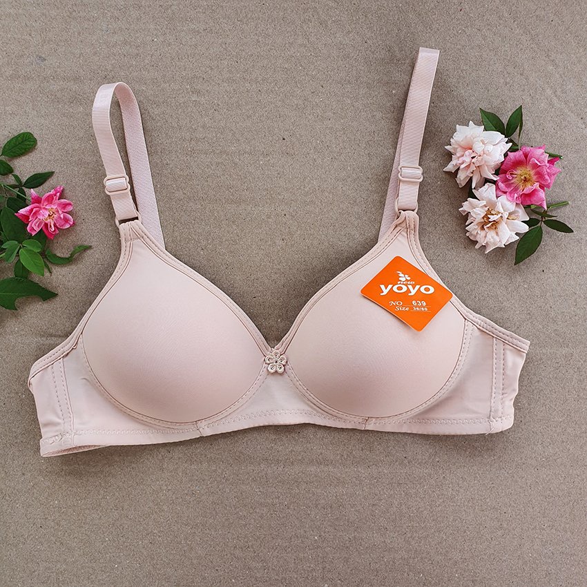 Áo lót ngực 639 - Ko Gọng - Chất Đúc su - Mút mỏng