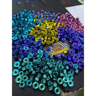 ốc titan gr5 tán 5li 6li (nut titanium m5 m6)