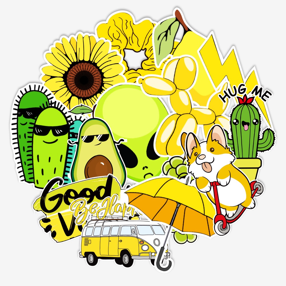 [ 49 hình] Sticker Dán Nón Bảo Hiểm Nhãn Dán Chống Thấm Nước Sticker Hoạt Hình animal Dán Laptop Điện thoại mẫu SVCO2