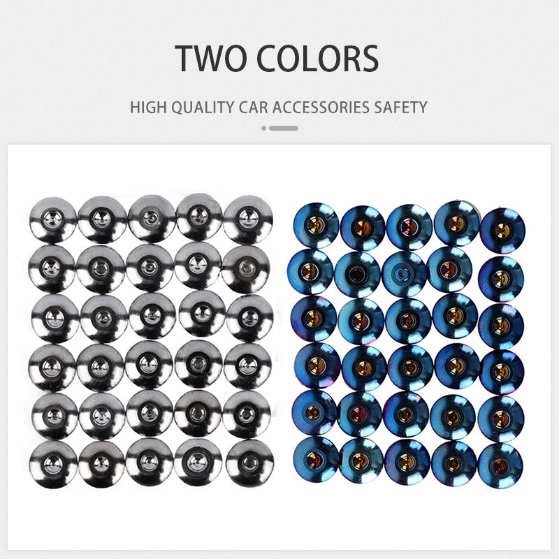 titan xe đinh tán nhãn dán trang trí 30chiếc cái cửa sổ tự động phổ quát DIY dán trang trí phong cách bánh xe phía trước vành sau sửa đổi các bộ phận sửa đổi ô tô phụ kiện bên ngoài