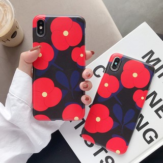 [ FREESHIP TỪ 50K TOÀN QUỐC ] Ốp lưng Iphone hoa nhỏ đỏ