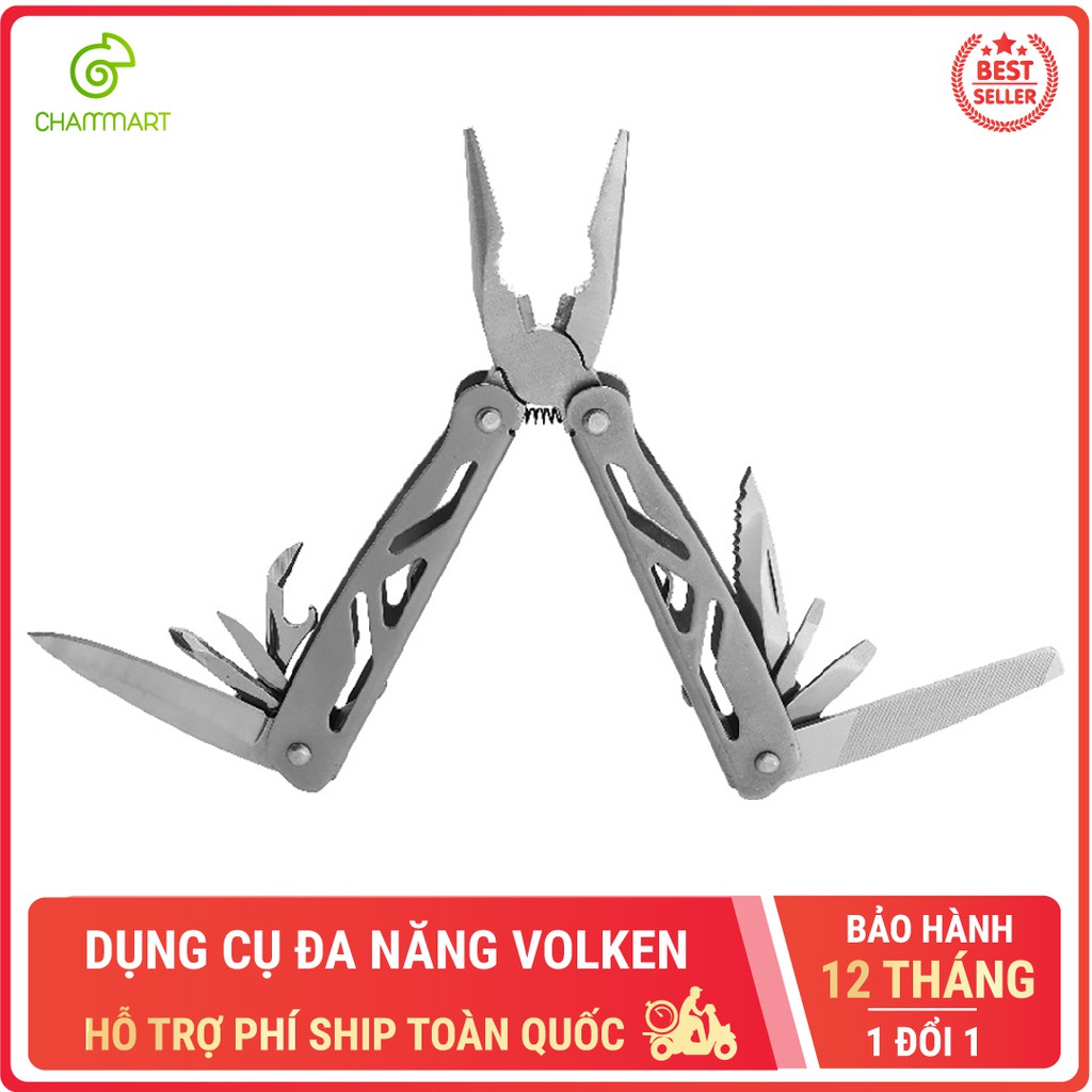 Dụng cụ đa năng đi phượt Volken sinh tồn cầm tay nhỏ gọn tiện dụng Chammart | BigBuy360 - bigbuy360.vn