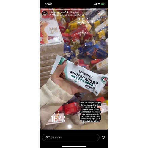 Thanh protein siêu hạt 50g các vị