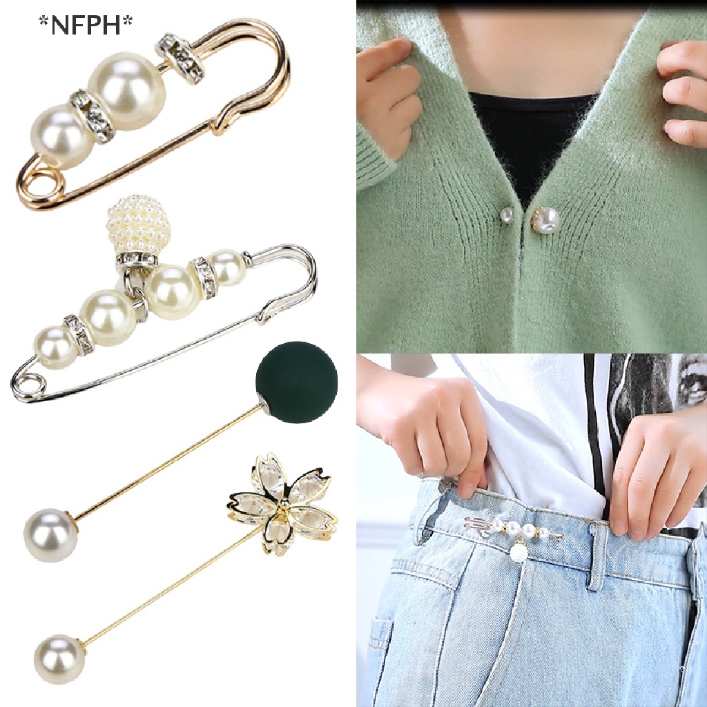 Trâm Cài Áo Sweater / Đầm / Cài Áo Đính Ngọc Trai