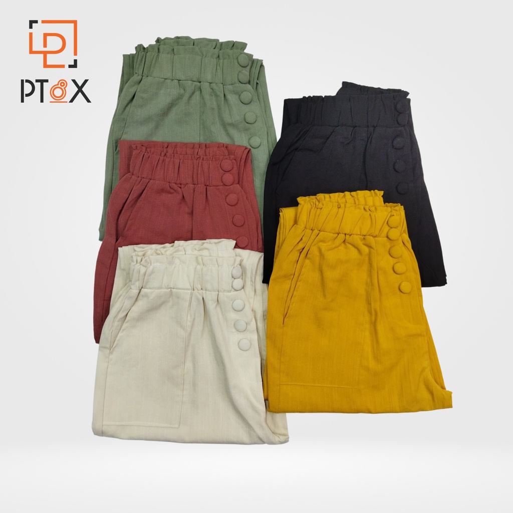 Quần baggy nhiều màu chất đũi mềm mát bọc khuy THỜI TRANG PT8X