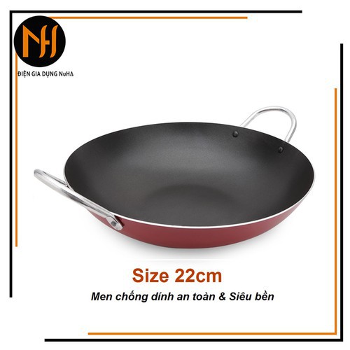 Chảo chống dính 2 quai công nghệ Hàn Quốc Kyofa nhiều kích thước 22cm