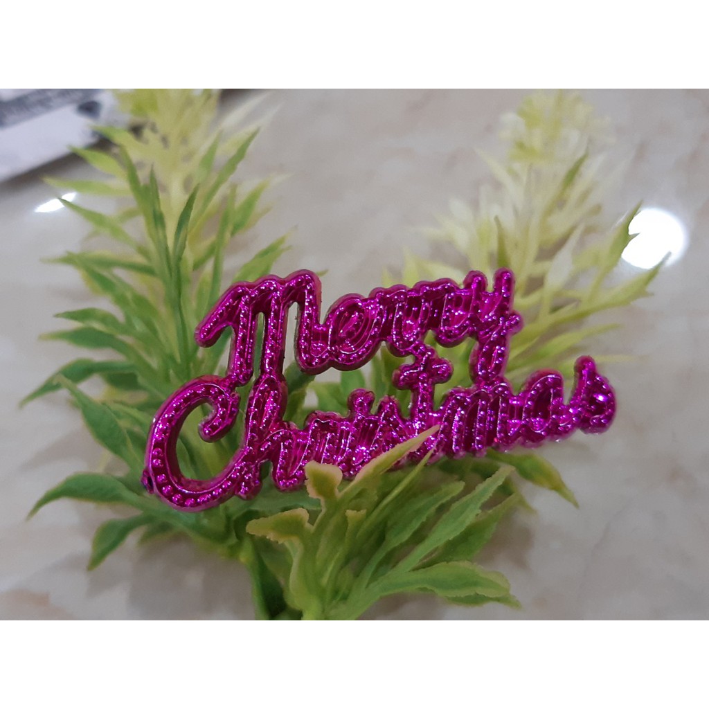 3chữ Merry nhỏ 15k Trang trí noel