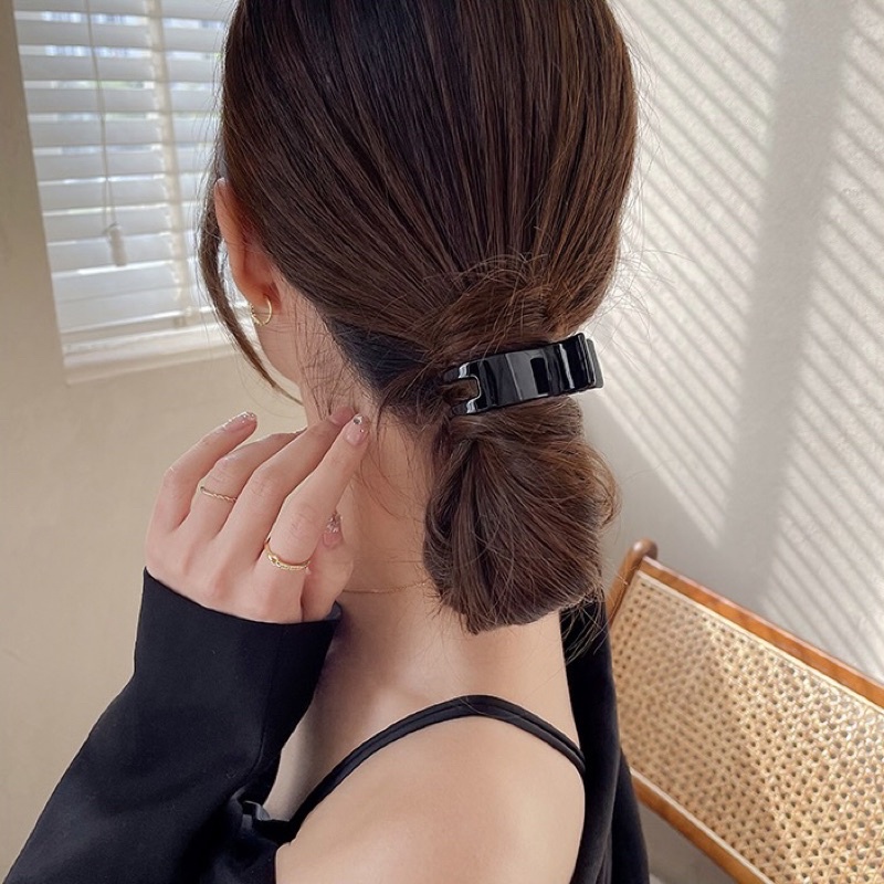 1K Kẹp tóc càng cua Cupido nhiều màu tự chọn đen nhám, trong suốt hot trend Hàn Quốc