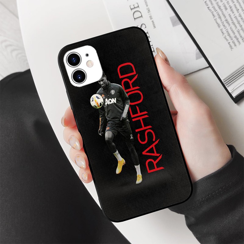 Ốp lưng Marcus Rashford đẹp màu đen nhám cầu thủ ManUtd iphone 6s/6/7/8 plus/x/xr/xs max/11 pro max/12 promax SPORT0010