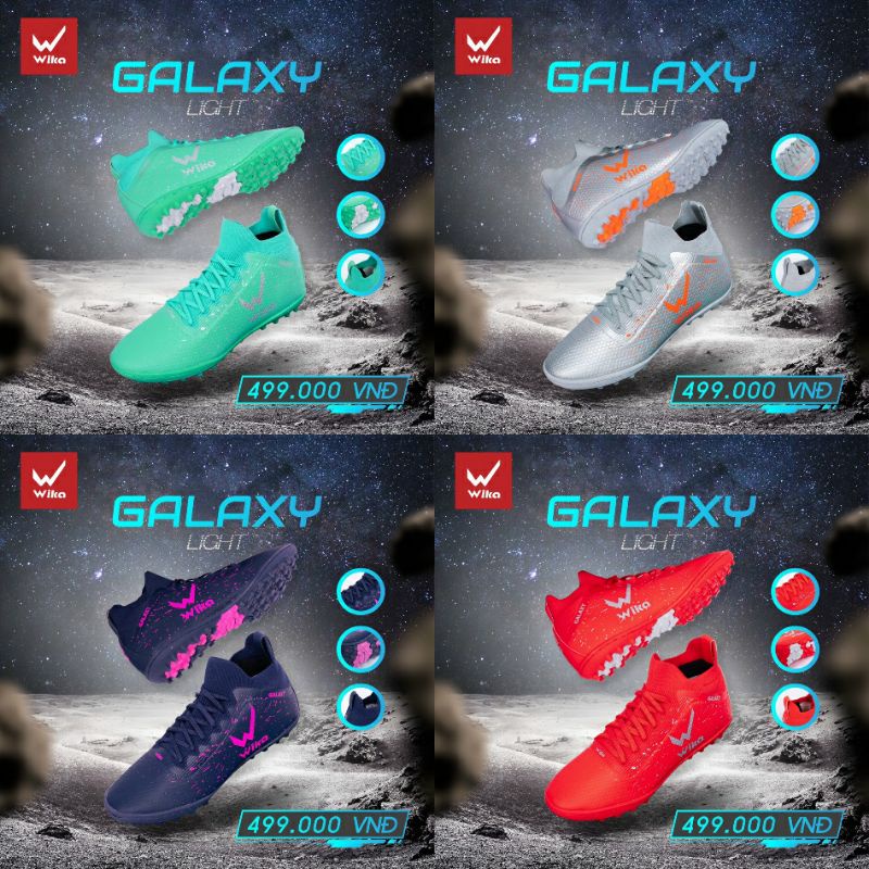 GIÀY ĐÁ BANH WIKA GALAXY LIGHT CỔ CAO SIÊU ĐẸP