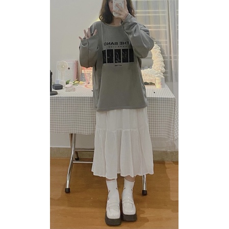 SWEATER XÁM THE BAND BASIC XINH XINH - freesize | BigBuy360 - bigbuy360.vn